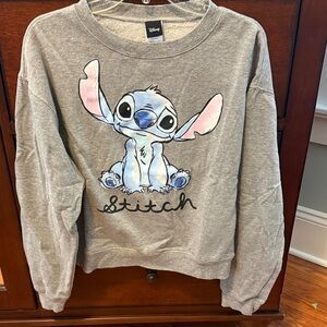 Women’s size Medium Disney Gray Stitch Sweatshirt